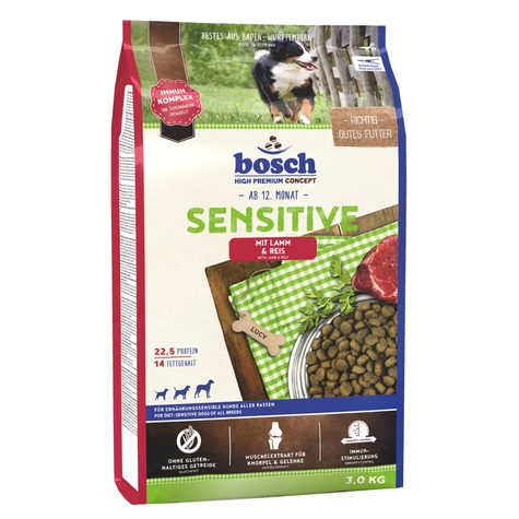 Bosch, Bosch Sensitive Lamb+Rice 3kg