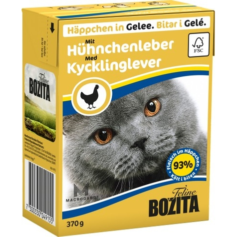 Bozita, Bz Cat Häpp.Gel.Hühnerleb370gt