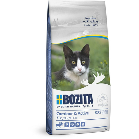 Bozita,Boz.Cat Outdoor+Activ Łoś 2kg