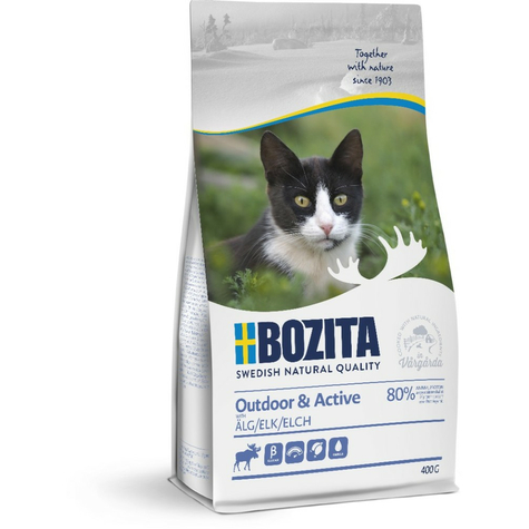 Bozita,Boz.Cat Outdoor+Activ Łoś 400g