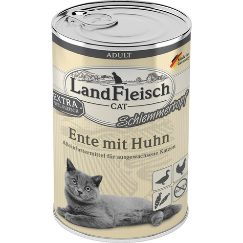 Landfleisch,Lafl.Cat Pot Kaczka+Kurczak 400gd