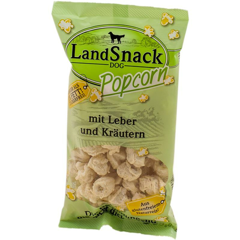 Landfleisch Popcorn, Lasnack Popcorn Liver+Krau 30g