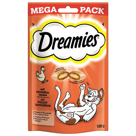 Dreamies, Dreamies Chicken Mega Pack 180g