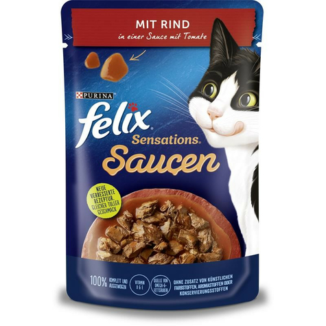 Nestle Cat,Fel Sens.Sos Wołowy+Pomidor 85gp