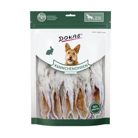 Dokas Dry Snacks, Dokas Rabbit.Ear.With Fur 180g
