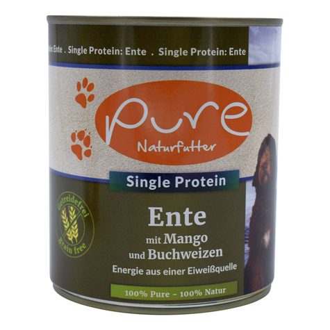 Pure Natural Food, Pure Dog Duck Trrfr 800gd