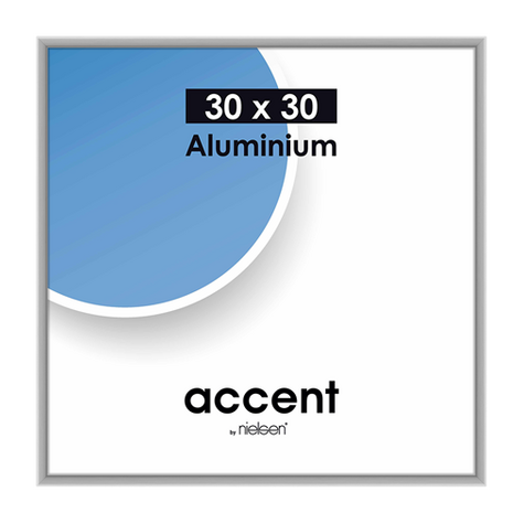 Nielsen Accent 30x30 Aluminium Srebrny Mat 54124
