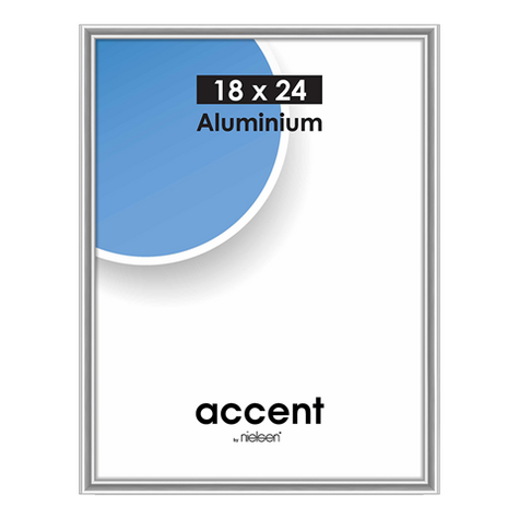 Nielsen Picture Frame 53423 Accent Glossy Silver 18x24 Cm