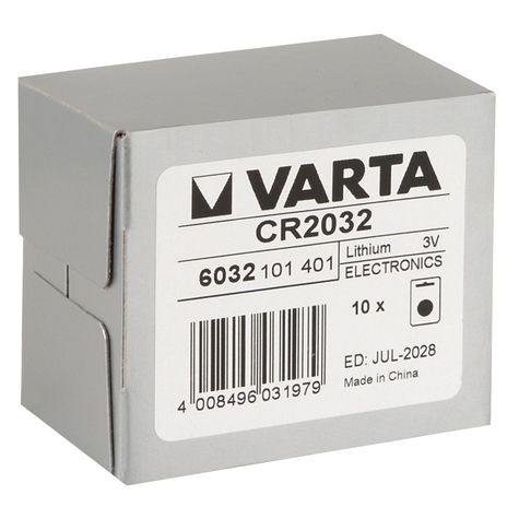Varta 10x1 Varta Electronic Cr 2032 Pu Karton Wewnętrzny