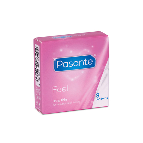 Prezerwatywy Pasante Feel - 3 Szt