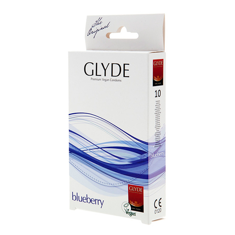 Prezerwatywy : Glyde Ultra - Niebieskiberry - 10 Niebieski Condoms