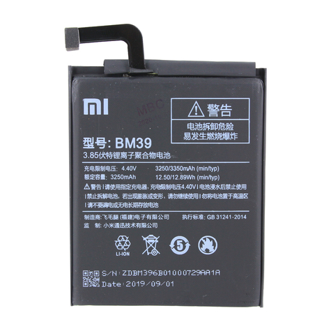 Xiaomi Bm39 Xiaomi Mi 6 3250mah Bateria Oryginalna