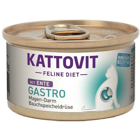 Kattovit Feline Diet Gastro Duck Plwocina Żołądkowo-Jelitowa / Brzuszna