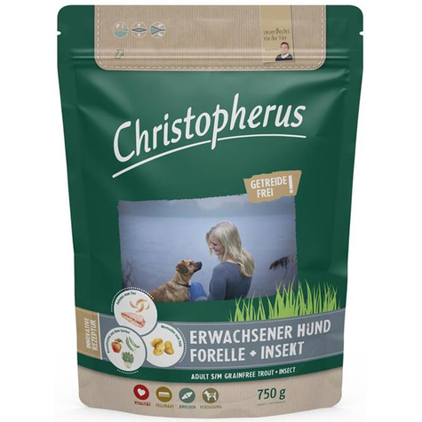 Christopherus Grain-Free Trout & Insect 750g