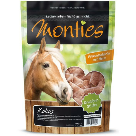 Allco Monties Horse Snack Paluszki Kokosowe Prasowane 700g