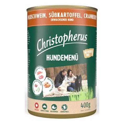 Christopherus Dog Menu -Adult Z Dzikiem, Słodkie Ziemniaki