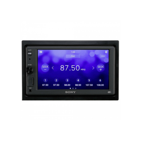 Sony Xav1550d.Eur Odbiornik Multimedialny Bluetooth/Dab