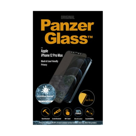 Panzerglass Apple Iphone 12 Pro Max Cf Antibacterial Privacy E-To-E, Czarny
