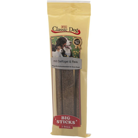 Classic Dog Snack Big Sticks Poultry & Rice 3-Pack
