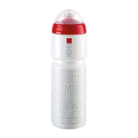 Trinkflasche Elite Nomo                 750ml, Weiß/Rot                         