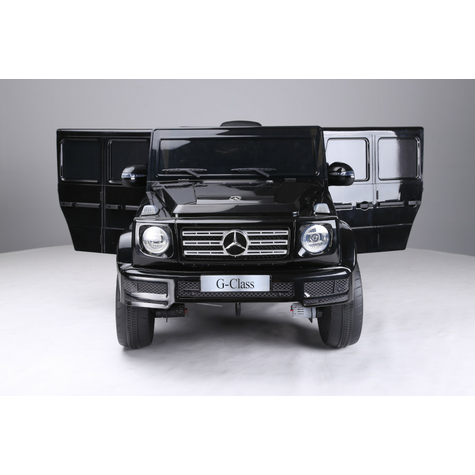 Pojazd Dla Dzieci - Samochód Elektryczny Mercedes G500 - Licencjonowany - Akumulator 12v,2 Silniki+ 2,4ghz+Skórzane Siedzenie+Eva-Czarny