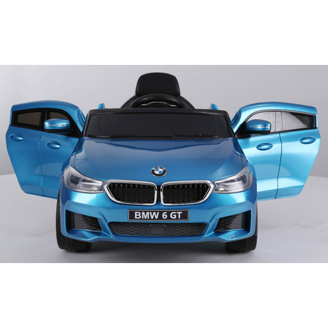 Pojazd Dla Dzieci - Samochód Elektryczny Bmw 6gt - Licencjonowany - 12v, 2 Silniki+ 2,4ghz+ Skórzane Siedzenia+Eva+ Pomalowany Na Niebiesko