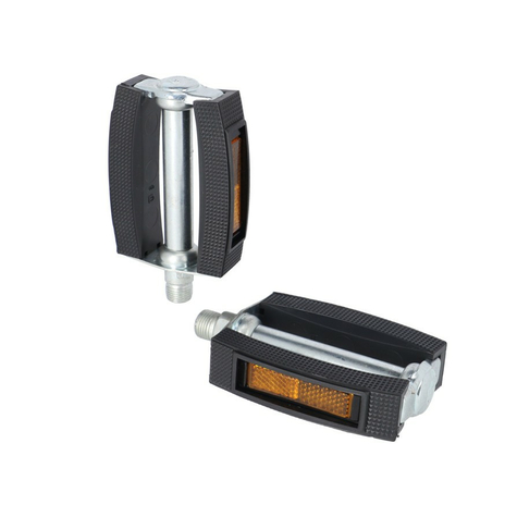 Xlc Universal Pedal Gummiblock          Schwarz, 9/16",Reflektor                