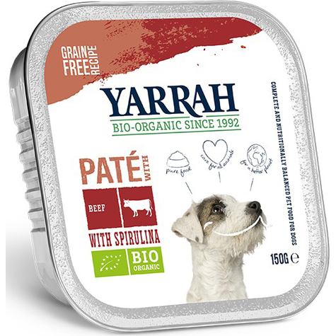 Yarrah Dog Pate Beef+Cow 150gs