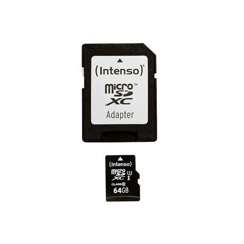 Microsdxc 64gb Intenso Premium Cl10 Uhs-I +Adapter Blister