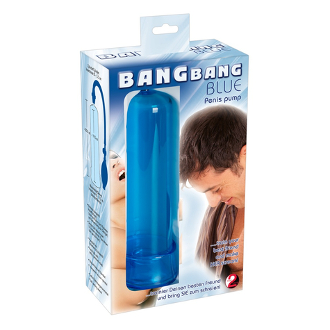 Bang Bang Blue Penis Pump Niebieski