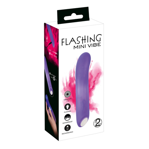 Flashing Mini Vibe Purple Mini Vibrator
