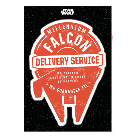 Tatuaż Na Ścianę - Star Wars Delivery Service - Rozmiar 50 X 70 Cm