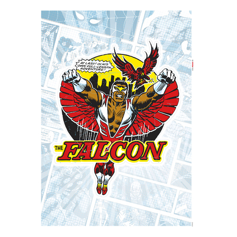 Tatuaż Ścienny - Falcon Comic Classic - Rozmiar 50 X 70 Cm