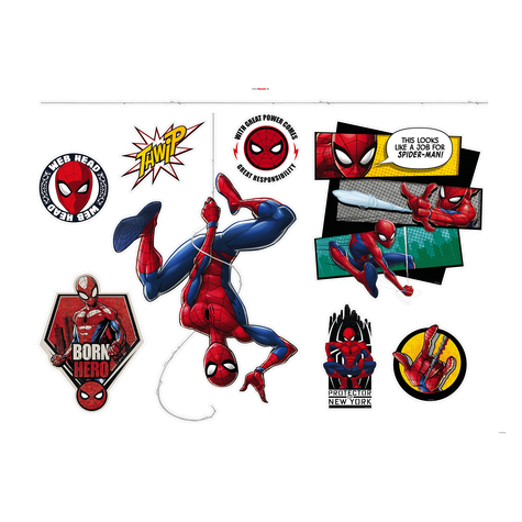 Tatuaż Na Ścianę - Spider-Man Web Head - Rozmiar 100 X 70 Cm