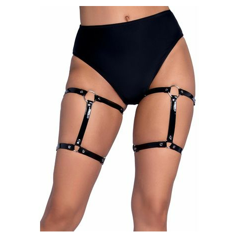 Dual Strap Studded Garters