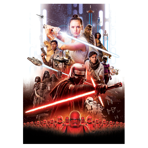Tapeta Papierowa - Star Wars Ep9 Movie Poster Rey - Rozmiar 184 X 254 Cm