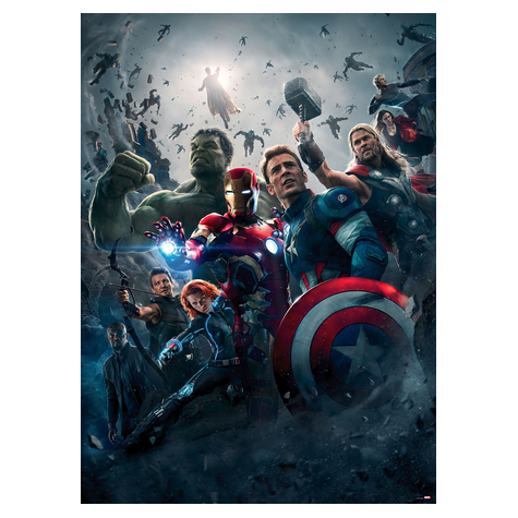 Tapeta Papierowa - Avengers Age Of Ultron Movie Poster - Rozmiar 184 X 254 Cm