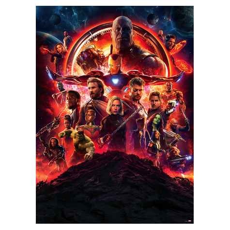 Tapeta Papierowa - Avengers Infinity War Movie Poster - Rozmiar 184 X 254 Cm