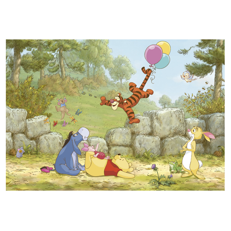 Photomurals  Photo Wallpaper - Winnie The Pooh Ballooning - Size 368 X 254 Cm