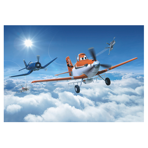 Tapeta Papierowa - Samoloty Nad Chmurami - Rozmiar 368 X 254 Cm
