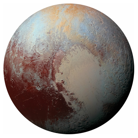Samoprzylepna Włókninowa Tapeta/Tatuaż Ścienny - Pluto - Wym. 125 X 125 Cm