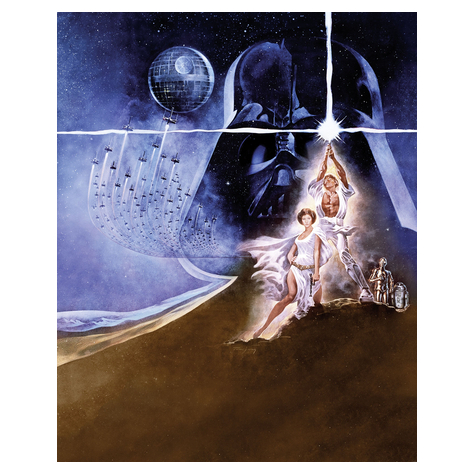 Non-Woven Wallpaper - Star Wars Poster Classic2 - Size 200 X 250 Cm