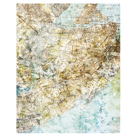Non-Woven Wallpaper - Mix Map - Size 200 X 250 Cm