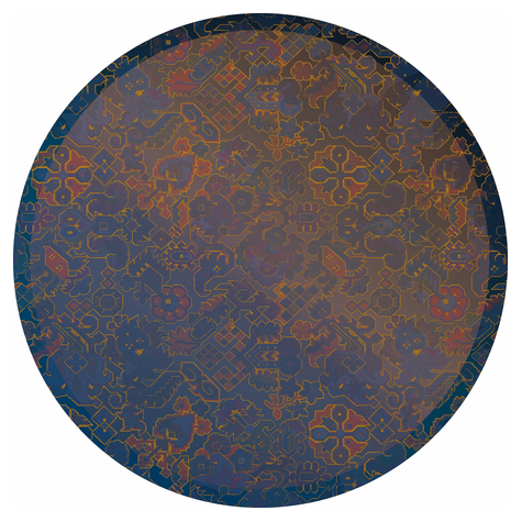 Samoprzylepna Włókninowa Tapeta/Tatuaż Ścienny - Ornament - Rozmiar 125 X 125 Cm