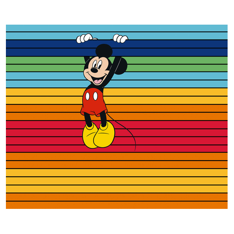 Non-Woven Wallpaper - Mickey Magic Rainbow - Size 300 X 250 Cm