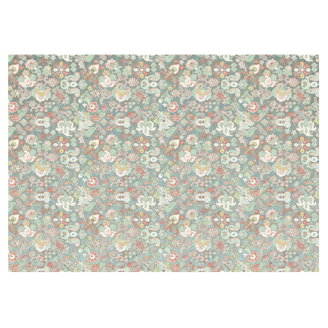 Non-Woven Wallpaper - Fleurs D'océan - Size 400 X 280 Cm
