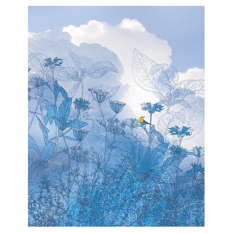 Non-Woven Wallpaper - Blue Sky - Size 200 X 250 Cm