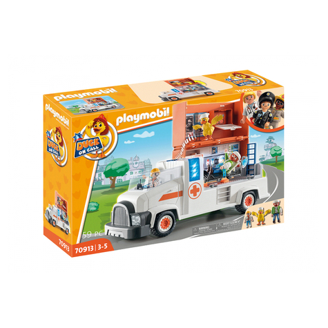 Playmobil Kaczka Na Wezwanie - Ciężarówka Lekarza Ratunkowego (70913)
