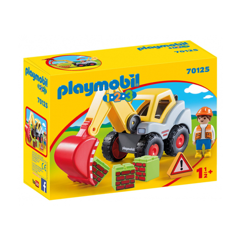 Playmobil 1.2.3 - Koparka Z Łopatą (70125)