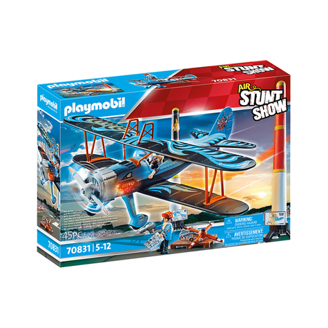 Playmobil Pokaz Akrobacji Powietrznych - Dwupłatowiec Phix (70831)